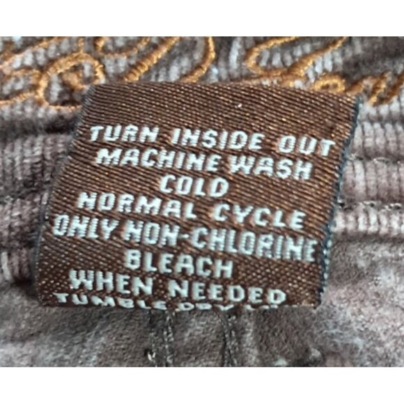 Y2K Zana Di Jeans Bootcut Brown Corduroy Womens Pants Size 22 - Picture 3 of 11